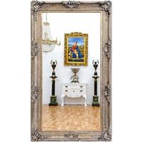 Grand miroir baroque argenté 234x134 cm Aucors