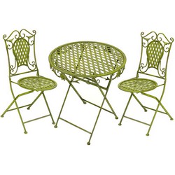 Table et chaises de jardin en fer forg