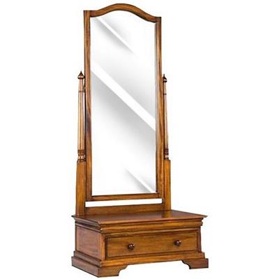 Miroir de pied style victorien en acajou massif 175x70 cm Cambridge