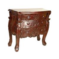 Commode baroque rococo en acajou massif Chambord