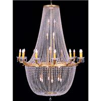 Lustre montgolfière en cristal 36 feux style Empire Chantilly