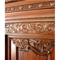 Armoire de mariage normande en bois massif Balleroy