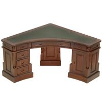 Bureau d'angle style victorien anglais en acajou massif Walden