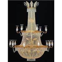 Lustre montgolfière en cristal 46 feux Chenonceau