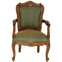 4 fauteuils style Louis XV en acajou massif