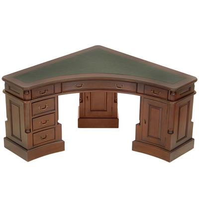 Bureau d'angle style victorien anglais en acajou massif Walden