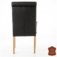 2 fauteuils en cuir vachette noir Palerme