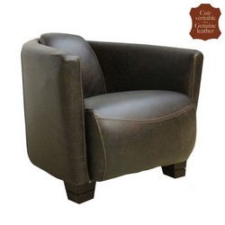 Fauteuils en cuir vritable