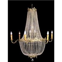 Lustre montgolfière en cristal 16 feux Talcy