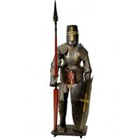 Armure médiévale de chevalier de joute en acier taille réelle 205 cm à porter Henri II