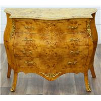 Commode style Empire en loupe d'orme
