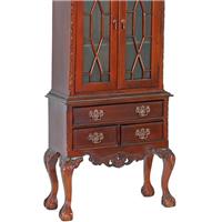 Commode High Boy style anglais Chippendale en acajou Belsay