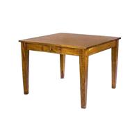 Table style colonial en acajou massif 109x109 cm Ivry