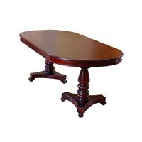 Table ovale de salle à manger en acajou style Empire Frémigny