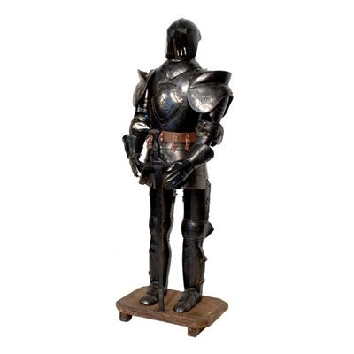 Armure de chevalier noir 102 cm Mornas