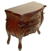 Commode baroque rococo en acajou massif Chambord