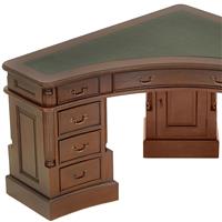 Bureau d'angle style victorien anglais en acajou massif Walden