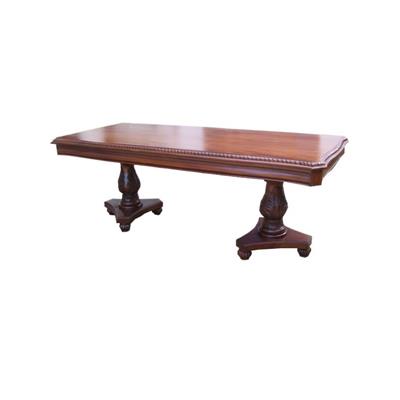 Table repas style anglais victorien en acajou 210x90cm Barry