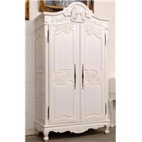 Armoire de mariage normande en bois blanc Brecy