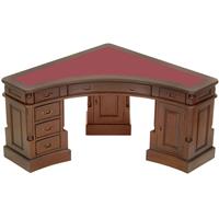 Bureau d'angle anglais en acajou Walden