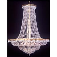 Lustre montgolfière en cristal 27 feux Arcelot