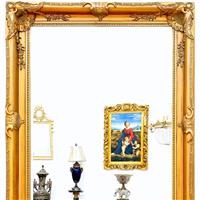 Miroir baroque doré royal 212x120 cm style Louis XV Salm