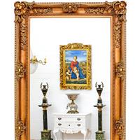 Grand miroir rococo baroque doré 218x126 cm Cheverny