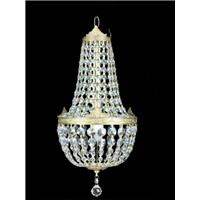Lustre corbeille en cristal style Louis XVI Cheverny