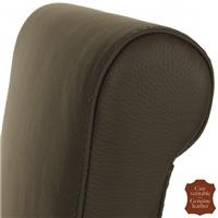 2 chaises design en cuir vachette pleine fleur marron Parme