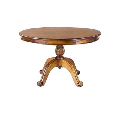 Table baroque style anglais victorien en acajou 120 cm Molesey