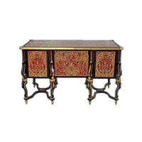 Bureau Mazarin style Louis XIV marqueterie Boulle