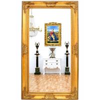 Grand miroir baroque en bois doré 212x120 cm Chantilly