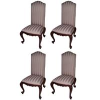 4 chaises style anglais victorien en acajou