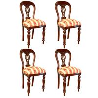 4 chaises Chippendale en acajou