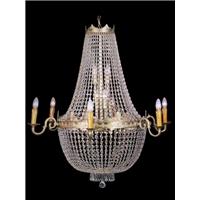 Lustre montgolfière en cristal 16 feux Sully