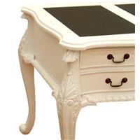 Bureau style anglais Chippendale en acajou blanc Claxton