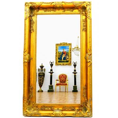 Miroir baroque cadre en bois doré 150x90 cm Beauregard