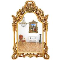 Miroir rococo doré 134x90cm Villandry