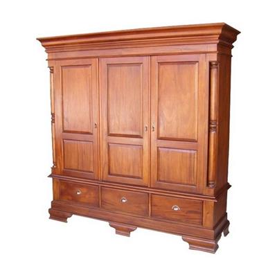 Armoire de style Empire en acajou massif Brion