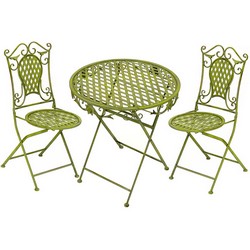 Table et chaises de jardin en fer forg